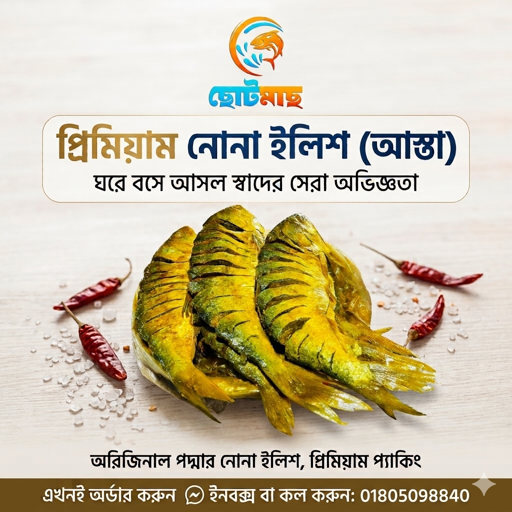 নোনা ইলিশ (আস্ত) 500গ্রাম-| Nona Ilish Shutki (whole) 500গ্রাম